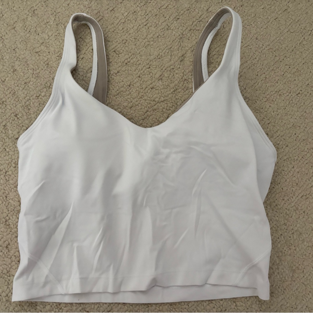 Lululemon white crop top